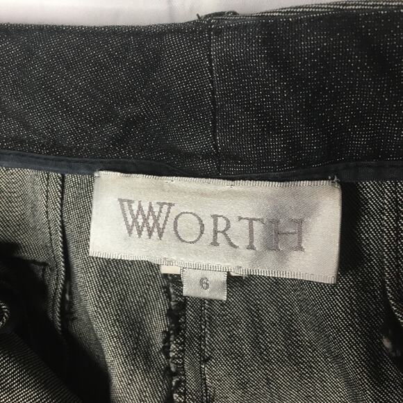 Worth Black Denim Jean 5 Pocket Construction Pants Size 6 - Picture 6 of 6